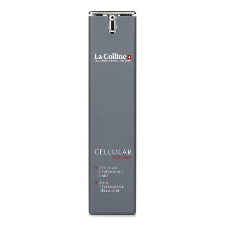 La Colline Cellular Revitalizing Care for Men: multifunction hydrating cream combating wrinkles, fatigue, and dehydration.