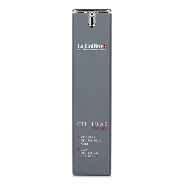 La Colline Cellular Revitalizing Care for Men: multifunction hydrating cream combating wrinkles, fatigue, and dehydration.