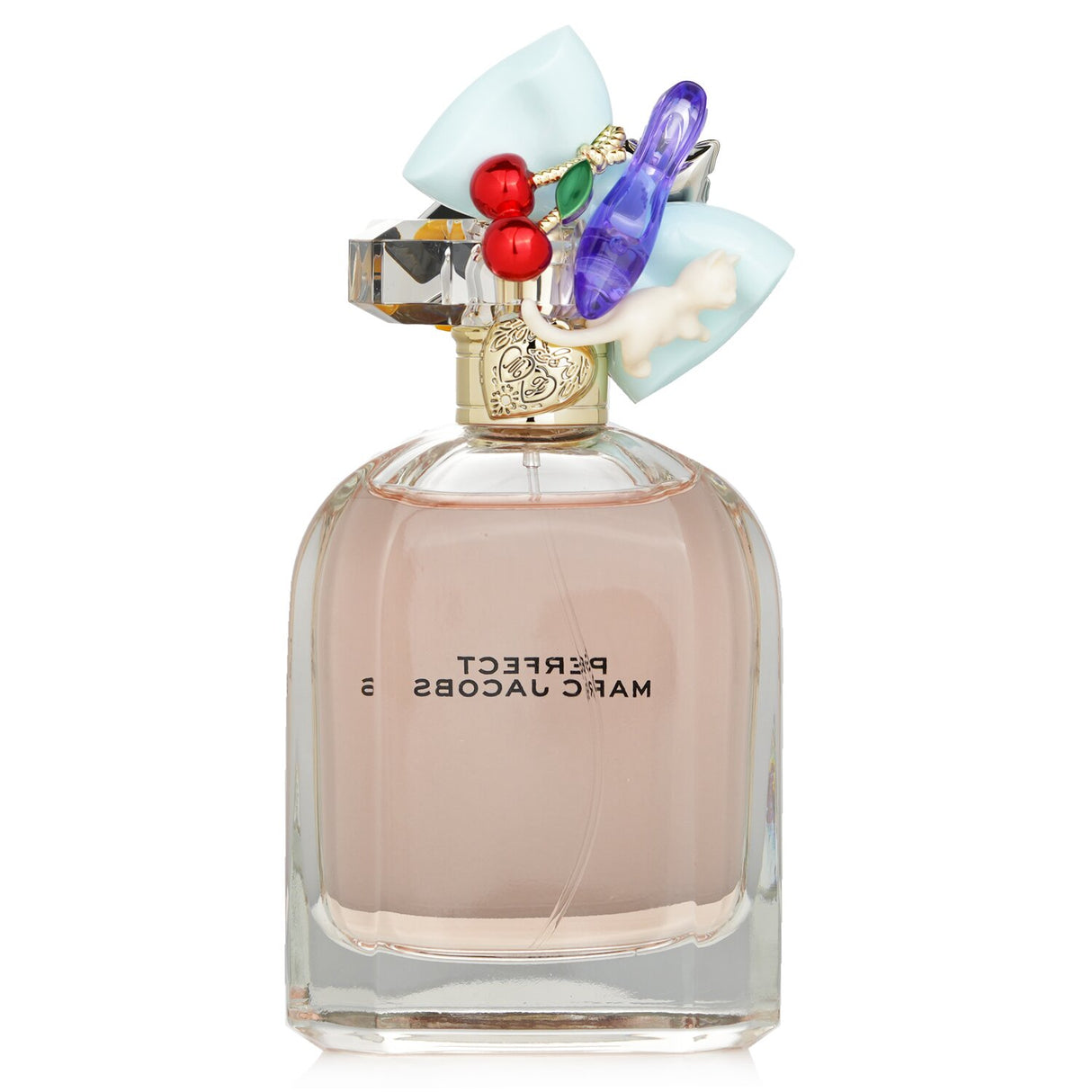 Marc Jacobs Perfect Eau De Parfum 100ml features floral notes, a unique charm cap, and embodies modern femininity.