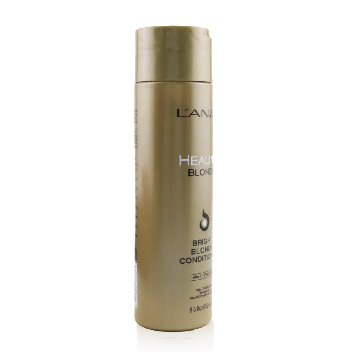 Lanza Healing Blonde Bright Blonde Conditioner in a 250ml bottle, designed to nourish and enhance blonde hair's vibrancy.