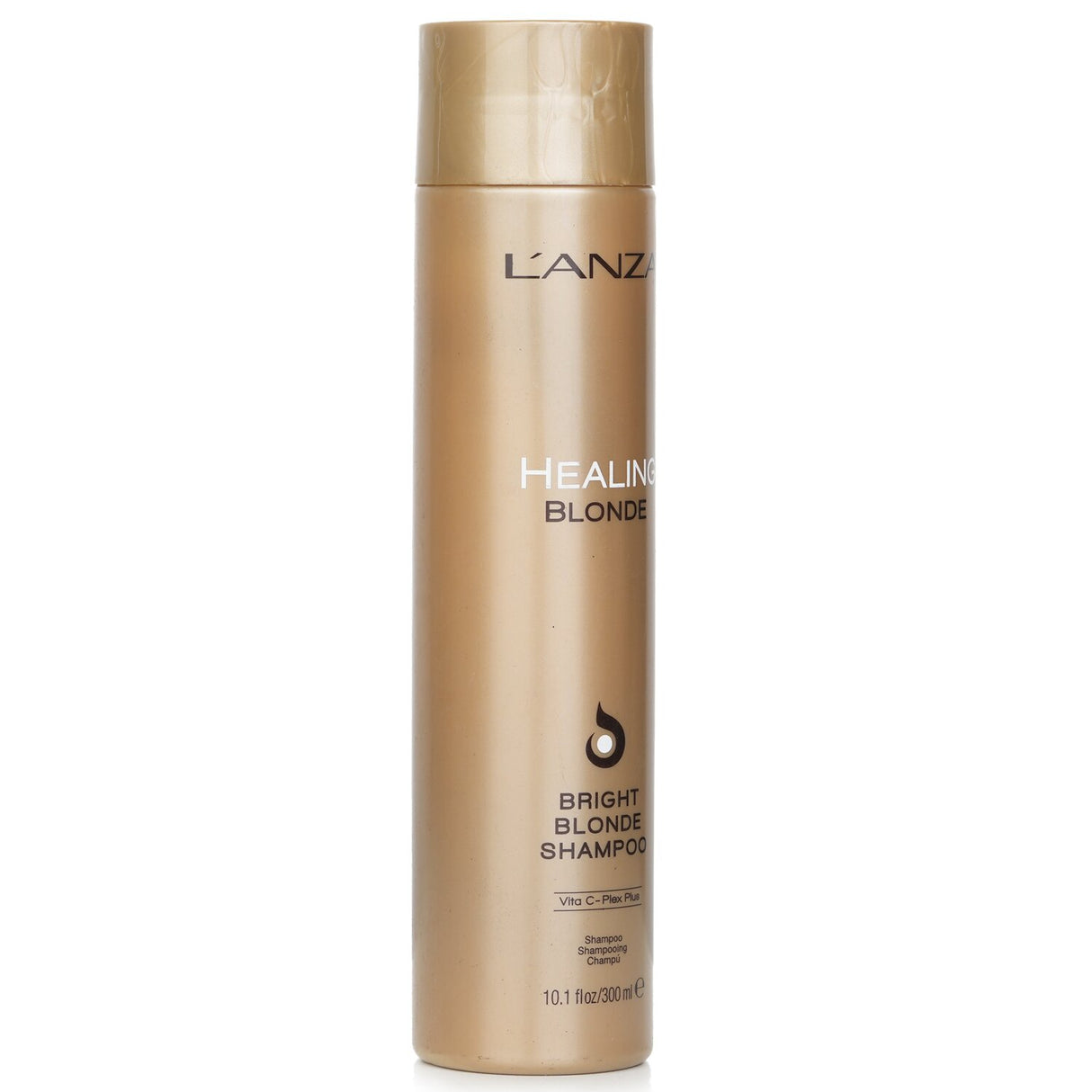 Lanza Healing Blonde Shampoo in 300ml bottle, sulfate-free, revitalizing blonde hair with shine and color protection.