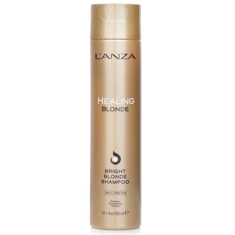 Lanza Healing Blonde Shampoo, 300ml, purifies blonde hair, adds shine, and protects color with nourishing botanicals.