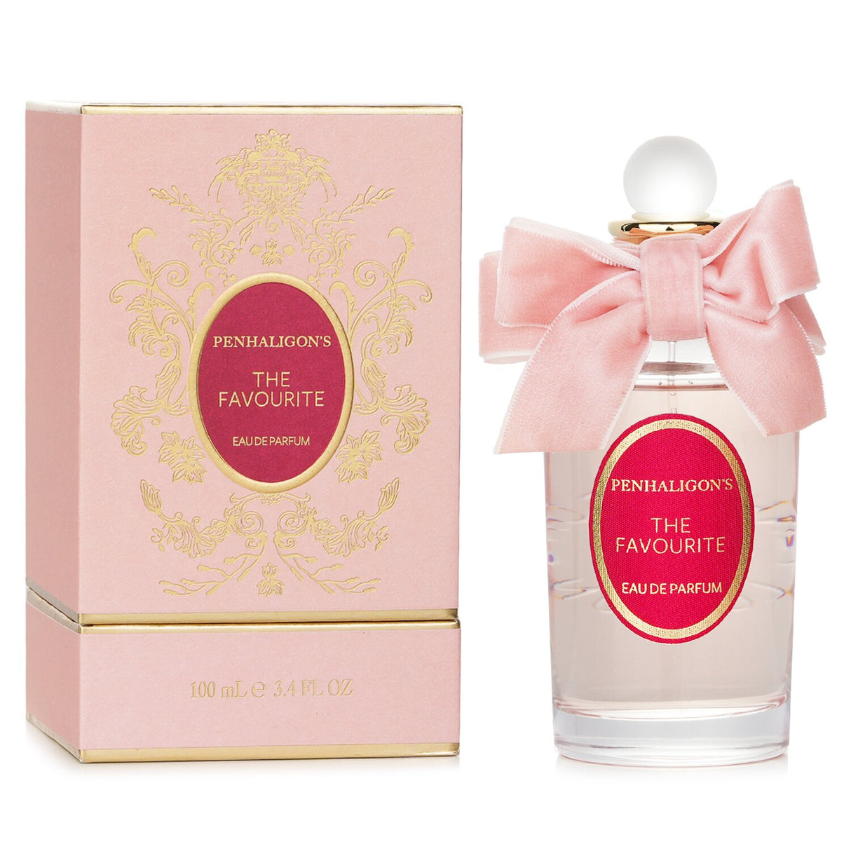 Penhaligon's The Favourite Eau De Parfum, a 100ml floral woody fragrance with violet, jasmine, and warm sandalwood notes.