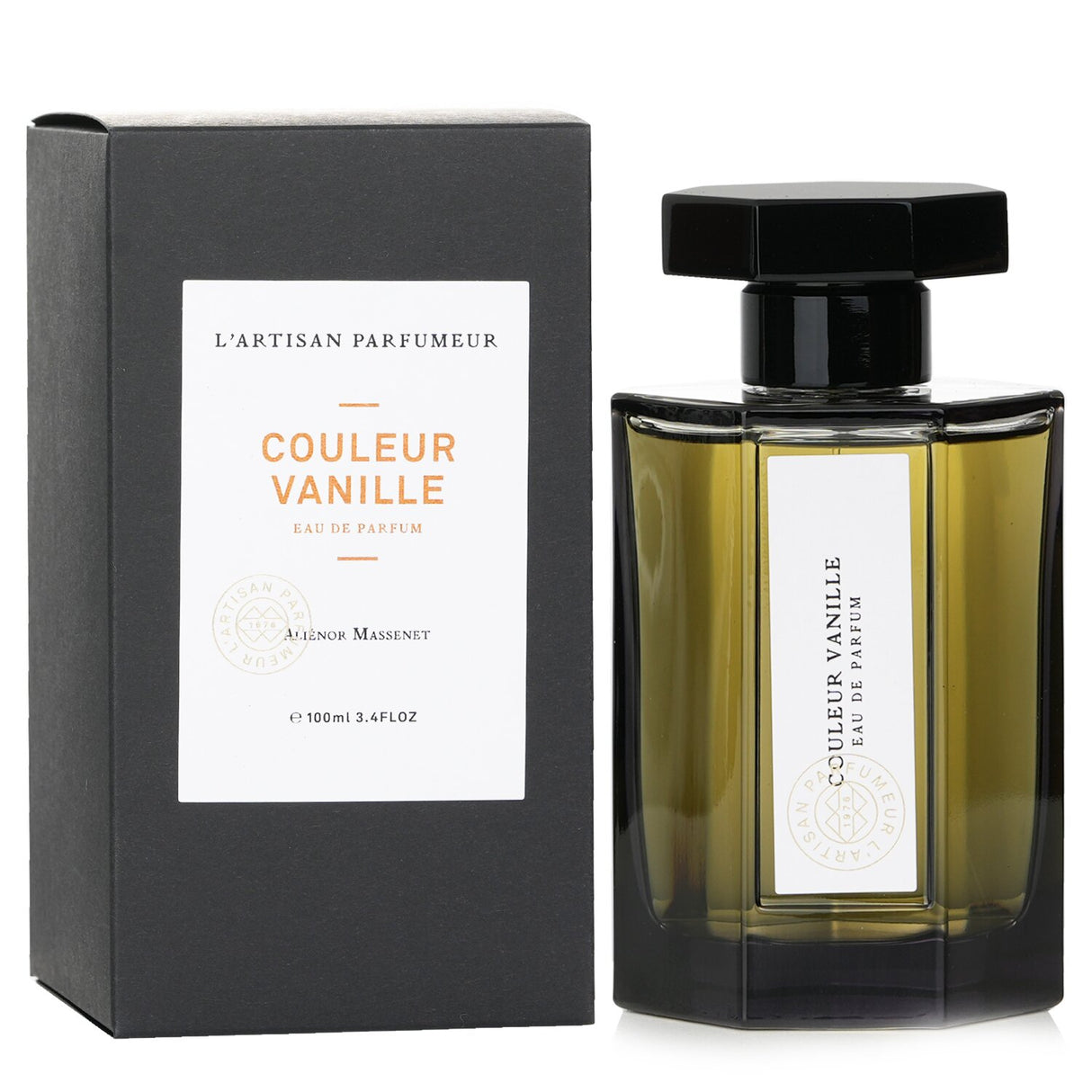 L'Artisan Parfumeur Couleur Vanille Eau De Parfum, a unisex fragrance with vanilla, sea salt, and floral notes, in 100ml bottle.