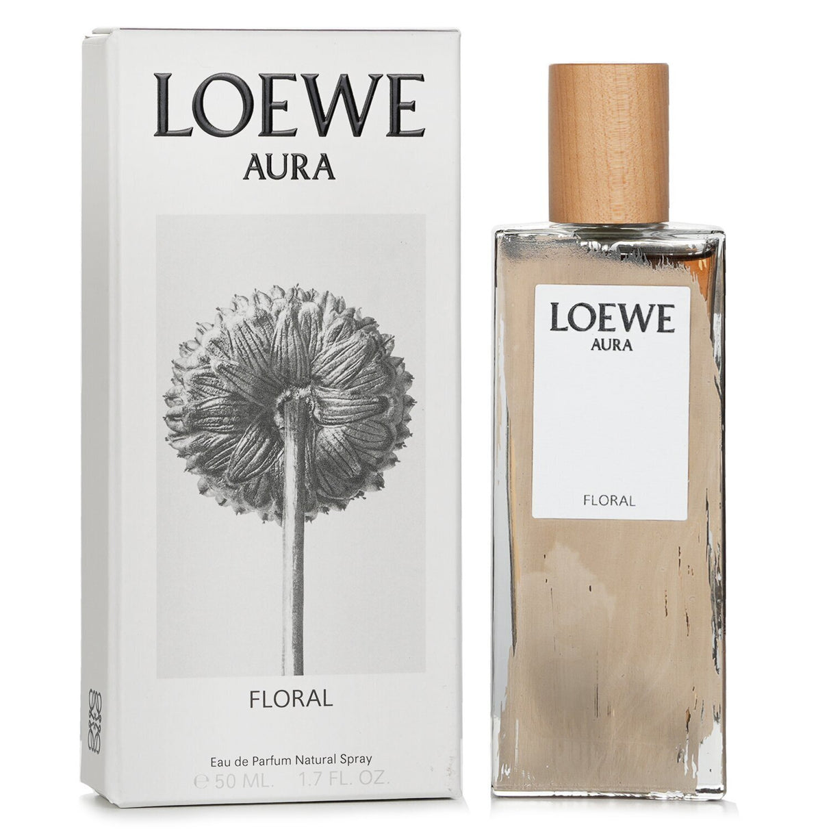 Loewe Aura Floral Eau De Parfum Spray in 50ml, a modern floral fragrance with fresh and elegant notes, perfect for any occasion.