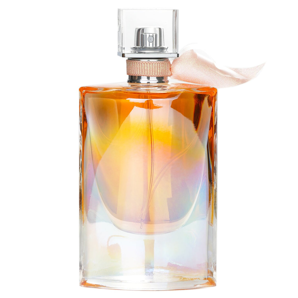 Bottle of Lancôme La Vie Est Belle Soleil Cristal Eau De Parfum, 50ml, showcasing a bright, tropical floral scent for summer.