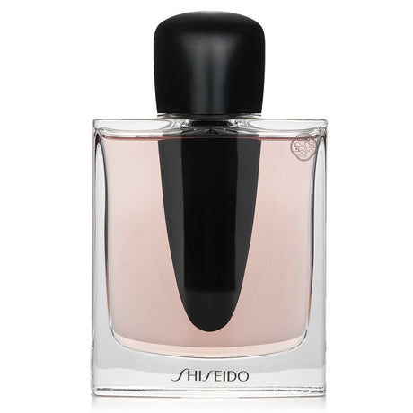 Shiseido Ginza Eau De Parfum Spray in 90ml, a floral fruity fragrance featuring pomegranate, freesia, and sandalwood notes.