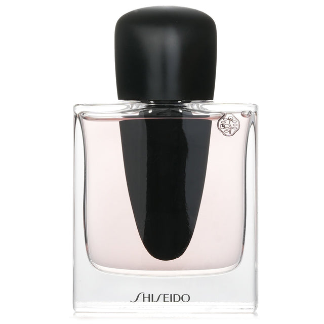 Shiseido Ginza Eau De Parfum 50ml, a floral fruity scent with notes of pomegranate, freesia, and sandalwood, perfect for any occasion.