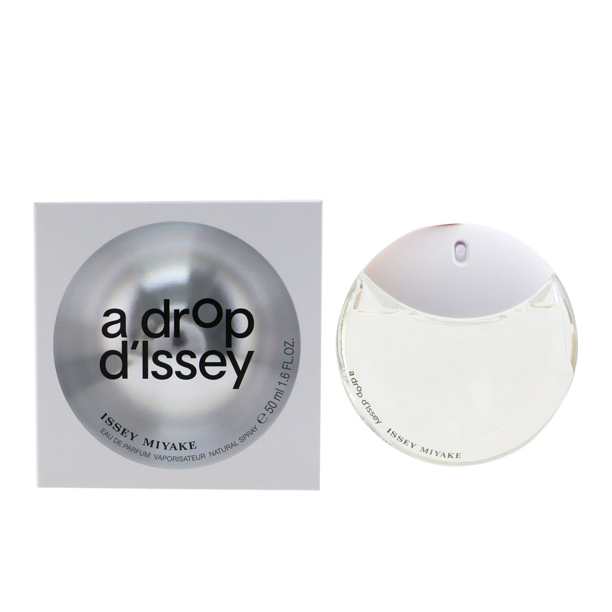 Issey Miyake A Drop D'Issey Eau De Parfum Spray bottle, 50ml, showcasing a floral, feminine fragrance inspired by nature.