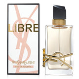 Yves Saint Laurent Libre Eau De Toilette Spray in a 50ml bottle, featuring an amber fougere scent for the modern woman.