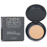 Cinema Secrets Dual Fx Foundation Powder in #Fawn, 8g: silky, buildable coverage for a radiant or matte finish, cruelty-free.