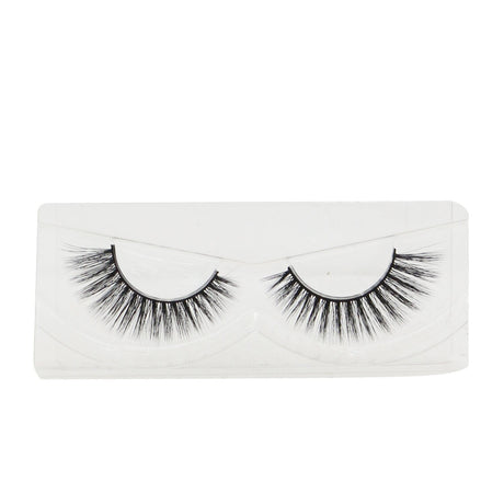 Very full volume eyelashes featuring 6-10 mm lengths, crisscrossed design, and cotton band for comfort and glamour.