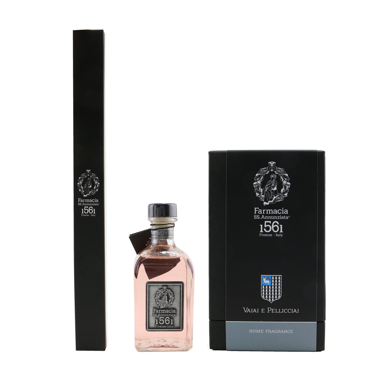 Elegant glass diffuser with black reeds releasing a fresh, sensual fragrance, ideal for enhancing any home ambiance.