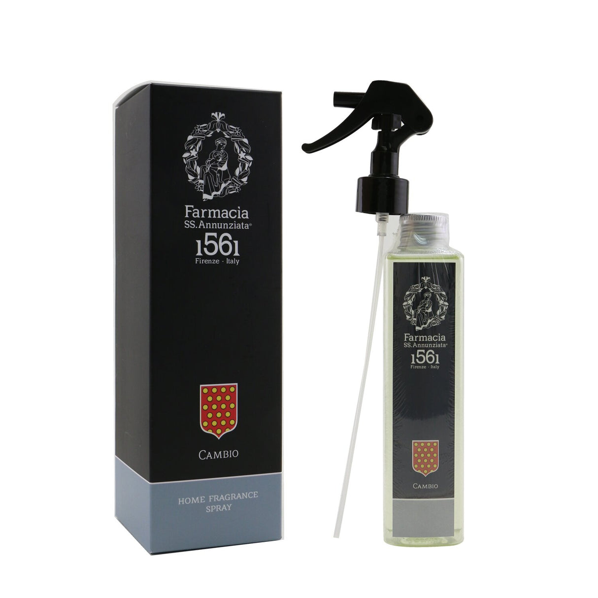 Delicate Cambio room spray in a 200ml bottle, creating a calming ambiance with a refreshing fragrance for any space.