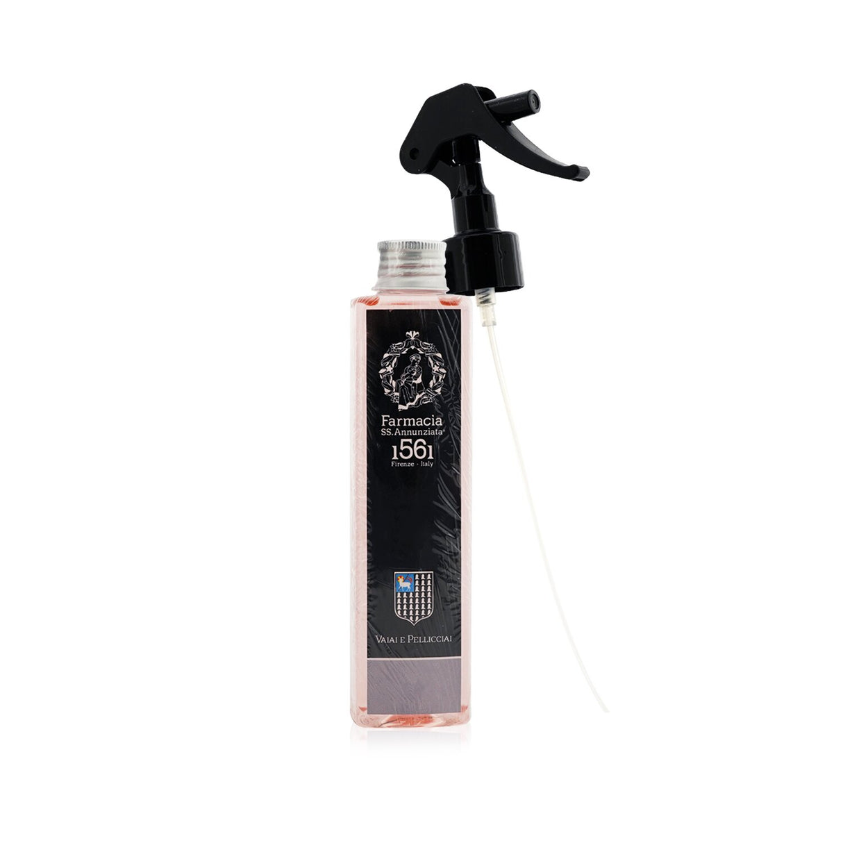 Luxurious Farmacia Santissima Annunziata room spray in Vaiai e Pellicciai, 200ml, enhancing moods with a delicate fragrance.