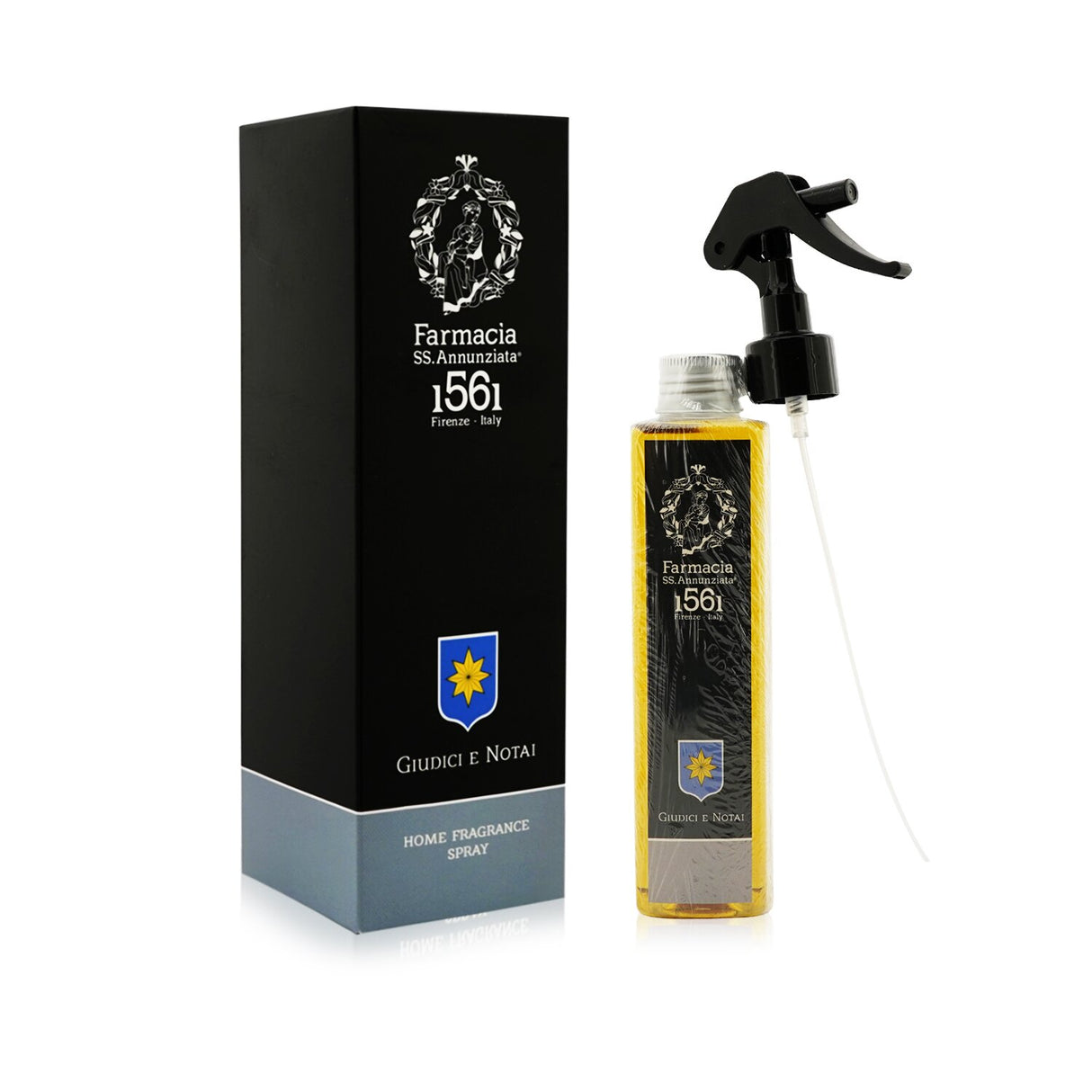 Luxurious 200ml room spray by Farmacia Santissima Annunziata, offering a calming scent to enhance your home's ambiance.