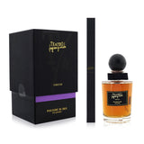 Elegant reed diffuser filled with Iris Powder scent, includes natural reeds for long-lasting fragrance, perfect for creating ambiance.