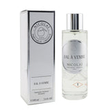 Nicolai Bal A Venise room spray in a 100ml bottle, creating a serene and luxurious ambiance with subtle Venetian fragrance.