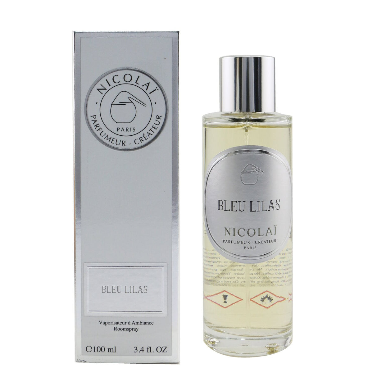 Nicolai Bleu Lilas Room Spray 100ml: A floral, calming fragrance that transforms spaces into serene oases.