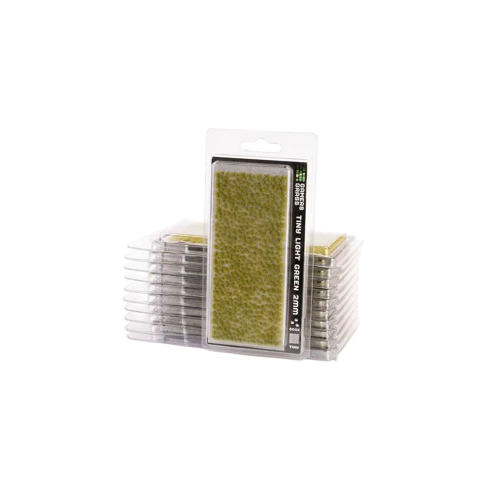 Gamers Grass - Grass Tufts - Tiny Tufts - Tiny Light Green - Miniature Figure