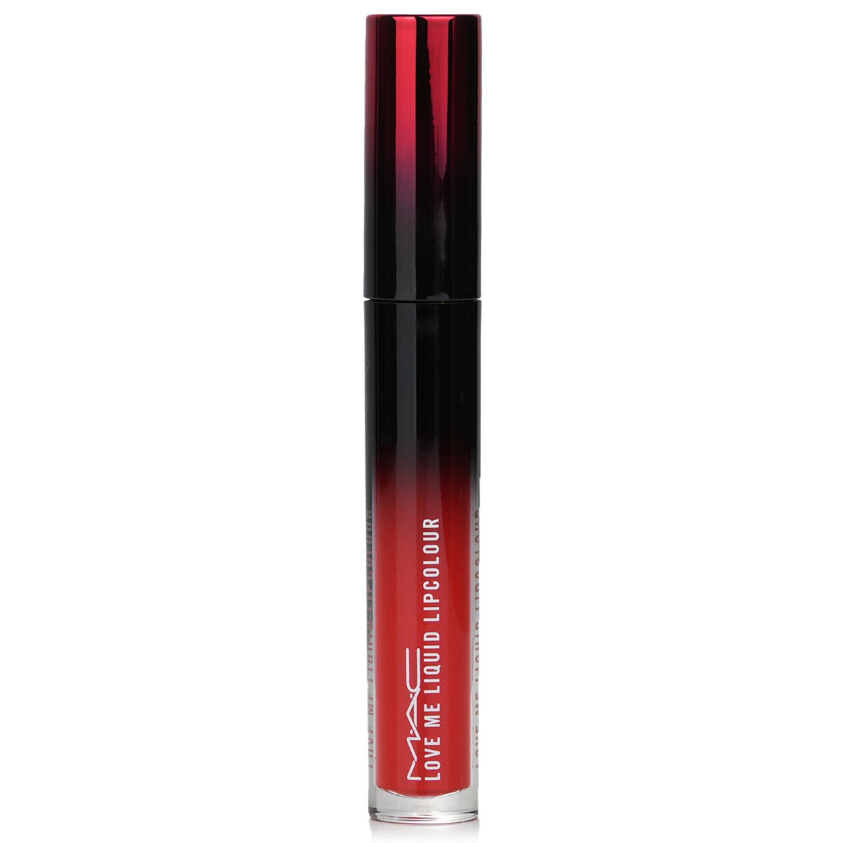 Vibrant intense red-orange liquid lipstick with hydrating, long-lasting formula for comfortable all-day wear.