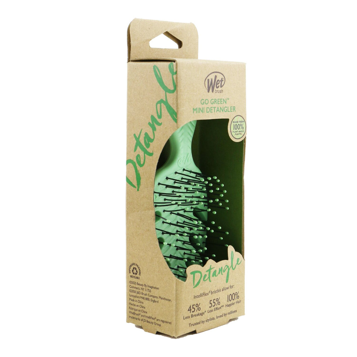 Wet Brush - Go Green Mini Detangler - # Green  - 1pc