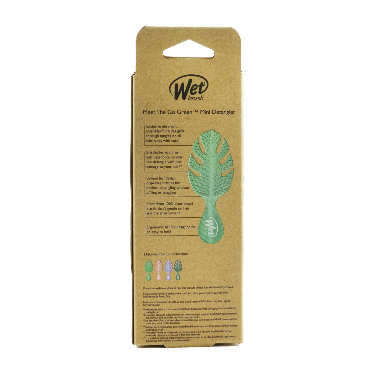 Wet Brush - Go Green Mini Detangler - # Green  - 1pc