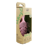 Vibrant pink Wet Brush Go Green Mini Detangler with eco-friendly IntelliFlex bristles for pain-free, on-the-go hair care.