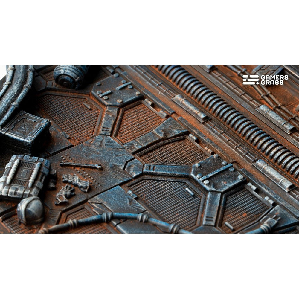 Gamers Grass - Battle Ready Bases - Spaceship Corridor - Round 100mm (x1)