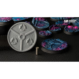 Gamers Grass - Battle Ready Bases - Alien Infestation - Round 50mm (x3)