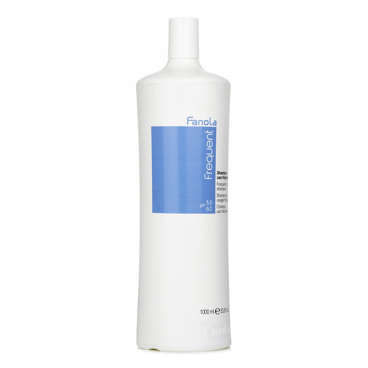 Sulfate-free 1000ml shampoo for all hair types, gently cleanses and hydrates while maintaining pH balance for healthier hair.