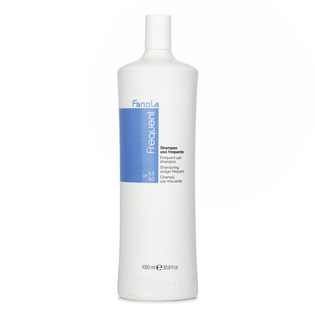 Fanola Frequent Use Shampoo 1000ml, sulfate-free formula cleanses gently, ideal for everyday use on all hair types.