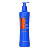 Fanola No Orange Mask in 350ml, a blue pigmented hair mask that neutralizes brassy tones, adds shine, and nourishes hair.