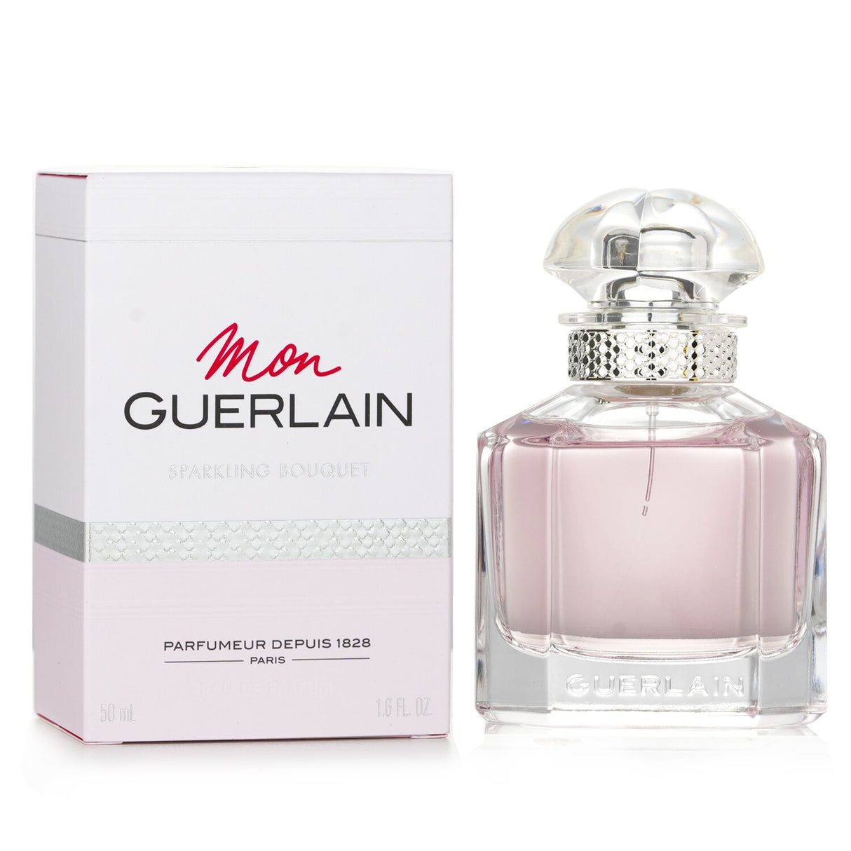 Guerlain Mon Guerlain Sparkling Bouquet Eau De Parfum 50ml, a floral fruity fragrance with pear and jasmine notes for women.