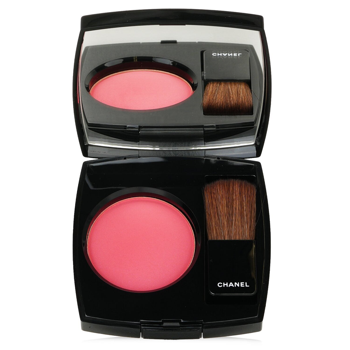 Chanel Powder Blush in No. 430 Foschia Rosa, offering a silky finish and beautiful soft pink hue for radiant complexion enhancement.