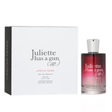 Juliette Has A Gun Lipstick Fever Eau De Parfum, 100ml bottle featuring a floral fruity scent with Raspberry, Iris, and Vanilla notes.