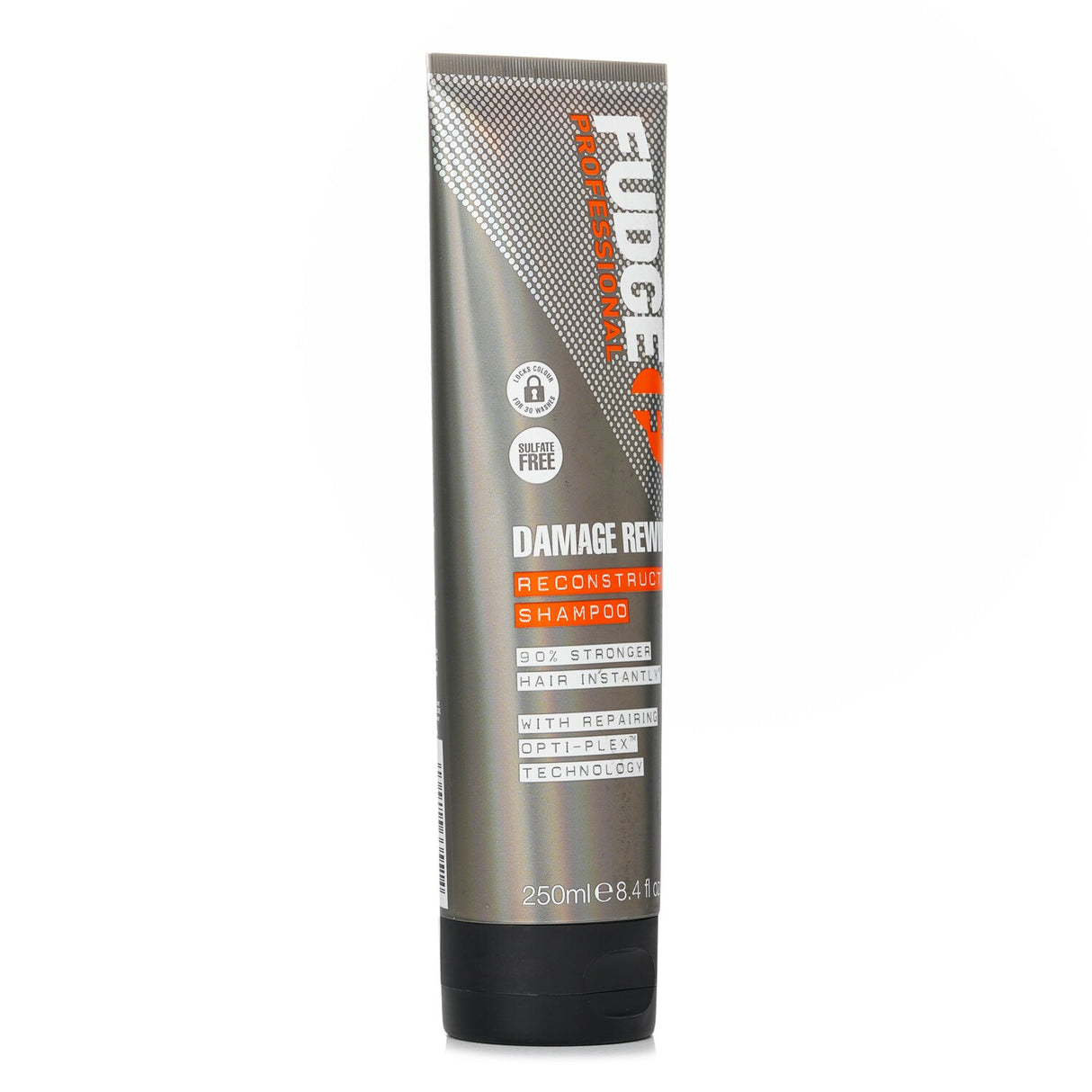 Transformative 250ml Fudge Damage Rewind Shampoo repairs damaged hair with Opti-PlEX™ technology and lasting fragrance.