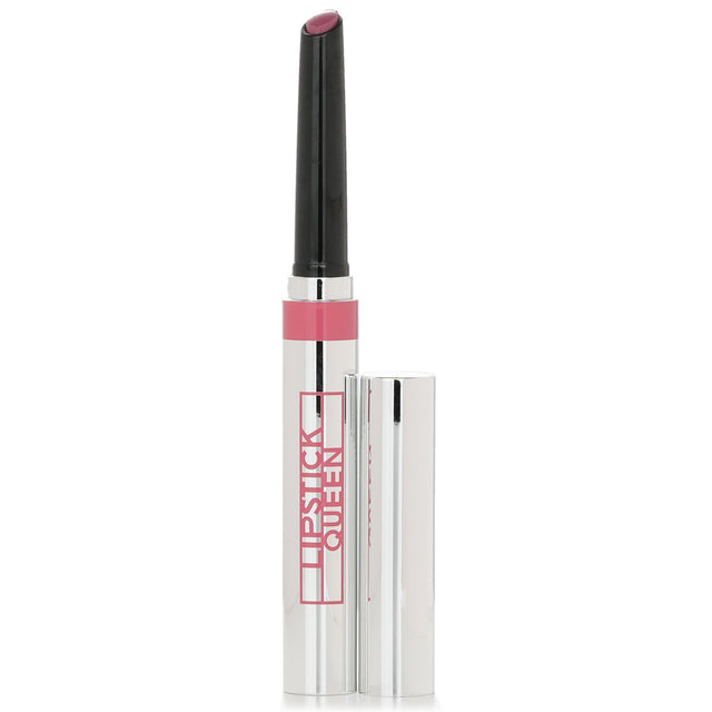 Mauve-infused lip lacquer delivering glossy shine, enriched with Vitamin E for soft, healthy lips; perfect for any occasion.