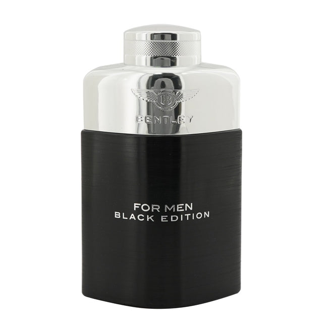 Bentley Black Edition Eau De Parfum for Men, 100ml, features an amber spicy scent with notes of violet, tobacco, and cedar.