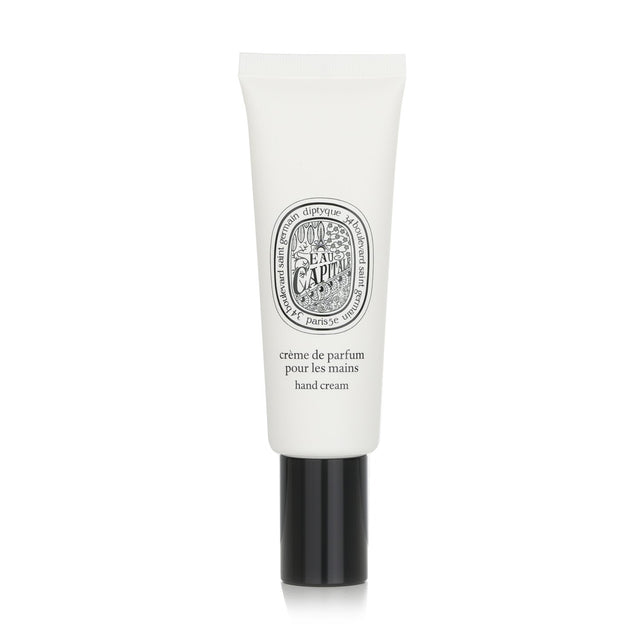 Luxurious Diptyque Eau Capitale Hand Cream with Aloe Vera and Macadamia Oil for smooth, fragrant, and revitalized hands.