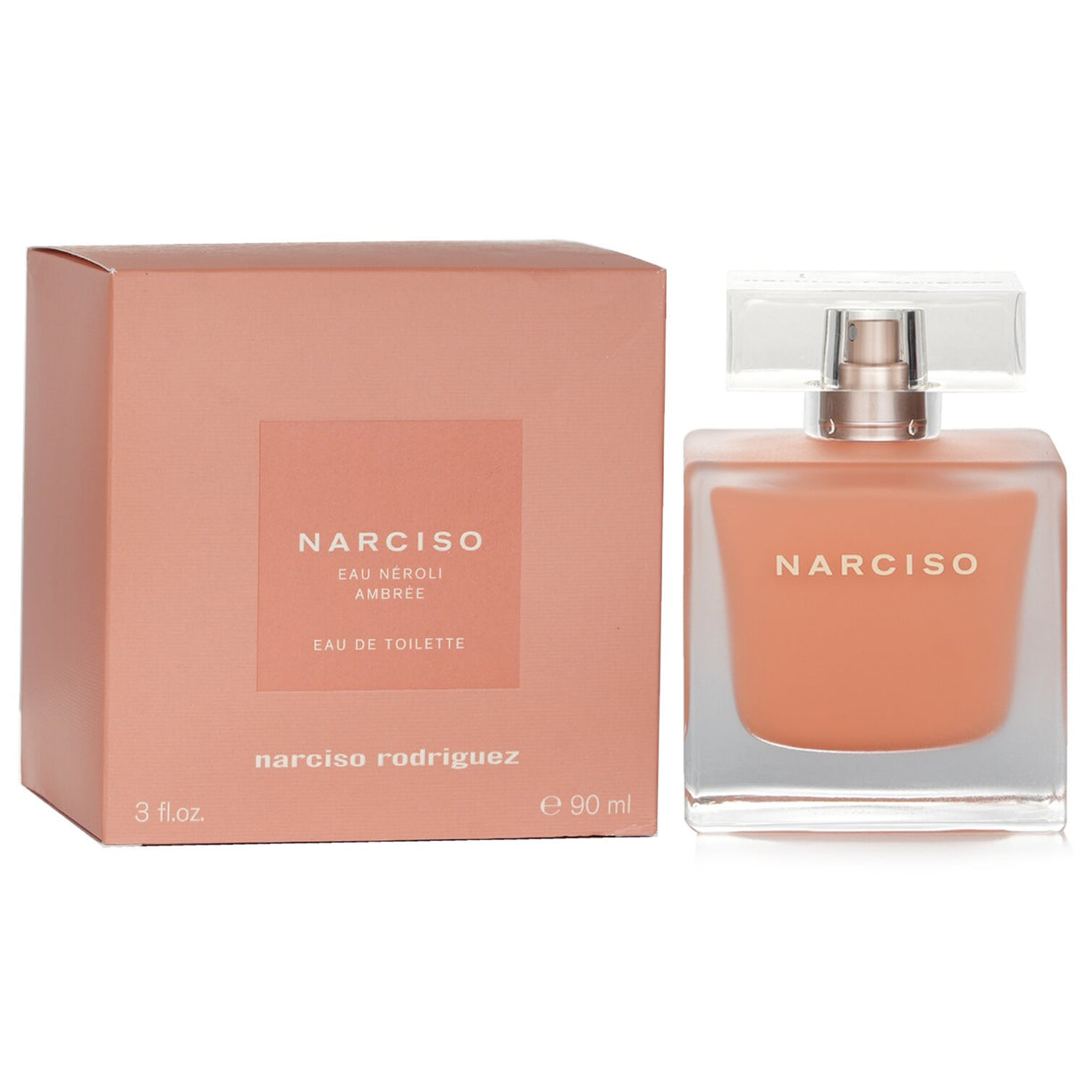 Elegant 90ml Narciso Eau Neroli Ambree Eau De Toilette, featuring tropical floral notes perfect for daytime and warm seasons.