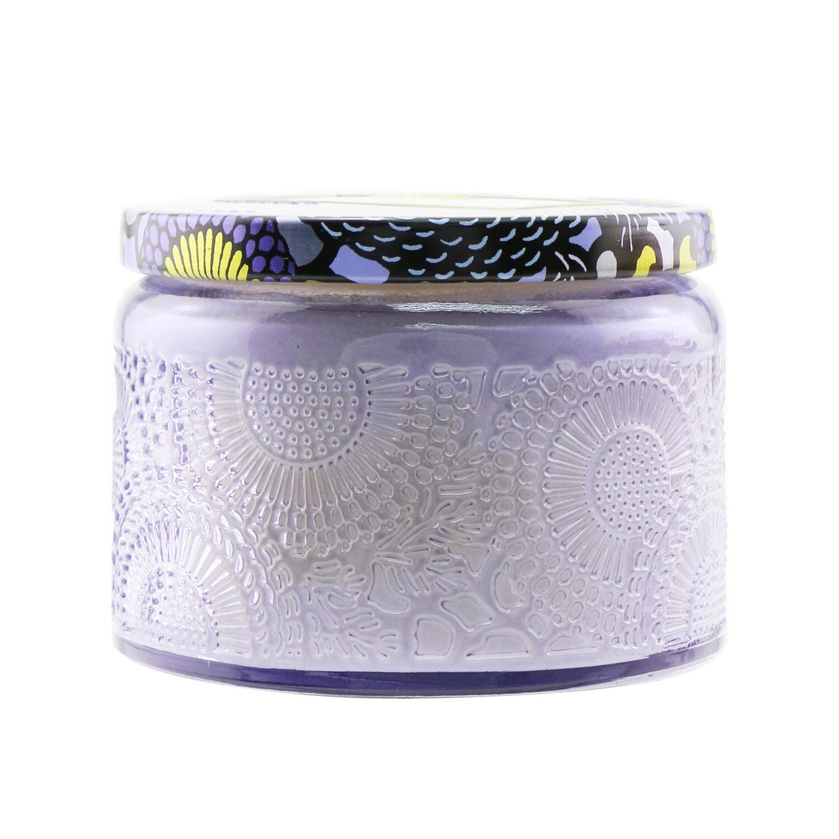 Voluspa Petite Jar Candle in Apple Blue Clover, featuring vibrant Japanese-inspired design and a fresh, enchanting fragrance.