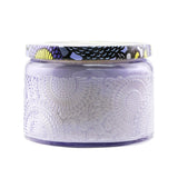 Voluspa Petite Jar Candle in Apple Blue Clover, featuring vibrant Japanese-inspired design and a fresh, enchanting fragrance.