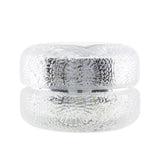 Elegant Voluspa Macaron Candle in Yashioka Gardenia, featuring a 3D patterned glass container and coconut wax blend.