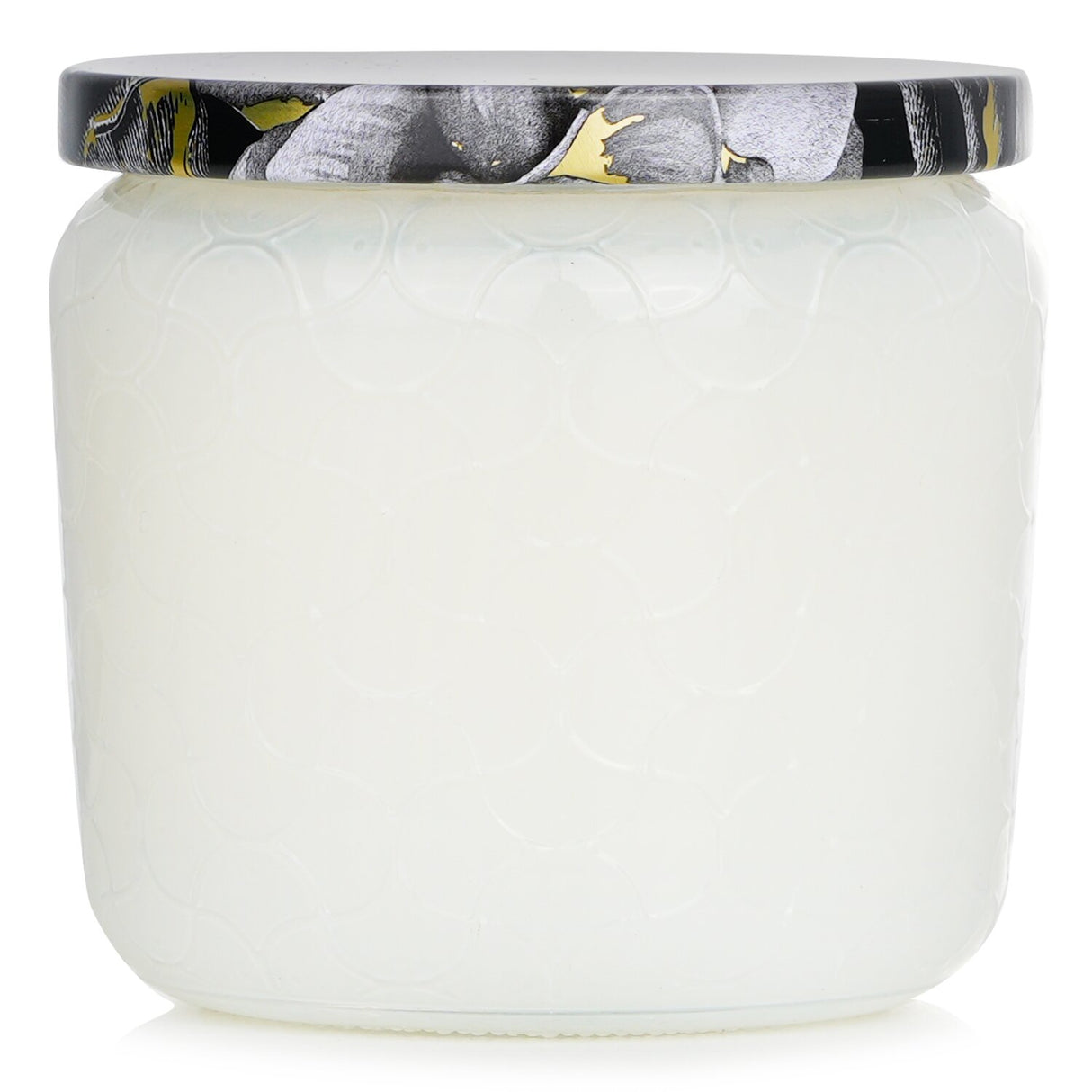 Voluspa Petite Jar Candle in Gardenia Colonia, eco-friendly, 35-hour burn time, elegant glass container with floral aroma.