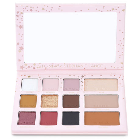 Versatile Sigma x Stephane Lange Essentials Palette with 9 eyeshadows, 2 contour shades, and 1 highlighter for any look.