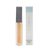 Sigma Beauty Hydrating Lip Gloss in #Glazed, a tinted, pH-activated gloss for shiny, nourishing, and universally flattering lips.