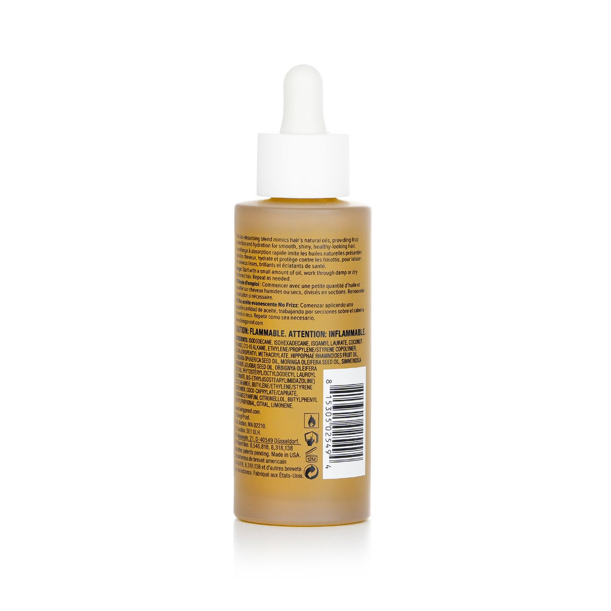 Lightweight hair oil from Living Proof that controls frizz, hydrates, and blocks humidity for smooth, shiny hair.