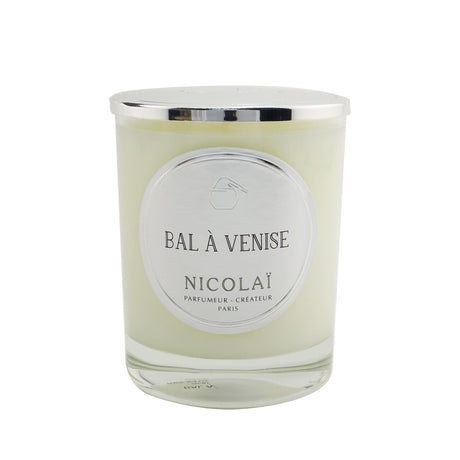 Luxurious Nicolai Bal A Venise scented candle in elegant glass, offering 50 hours of calming fragrance for your home.