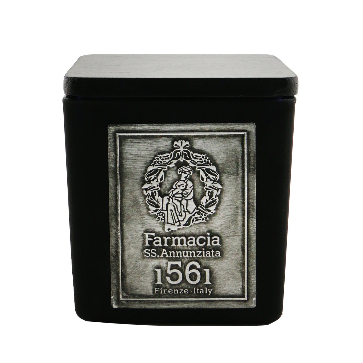 Luxurious handcrafted scented candle in elegant glass vase with wood wick, perfect for creating a warm ambiance.